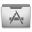 Aluminum Grey Applications Icon 32x32 png